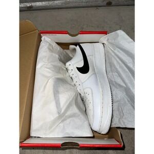Nike Air‎ Force 1 Sneakers Mens 11.5 Dragon White Black Leather Swoosh Comfort